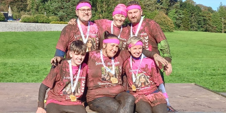 Fundraising page of Jem's Pink Boggers
