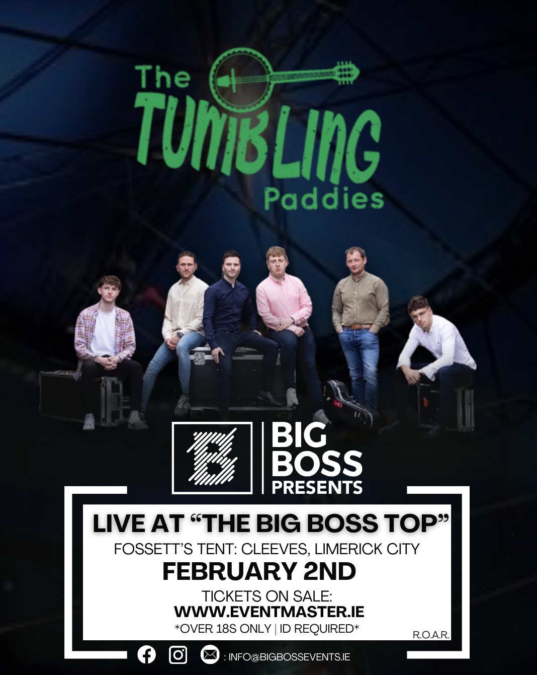 The Tumbling Paddies Live at the Big Boss Top Buy Tickets