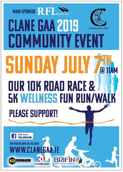 Clane GAA 10k & 5k Walk/Run 2019 - Buy Tickets